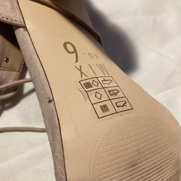 Mix No. 6 Beige Strappy Heels Raffaelli - Picture 6 of 9